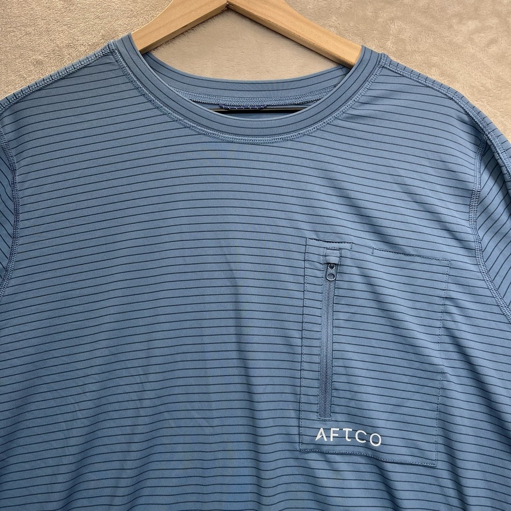 AFTCO Channel Performance Shirt Mens XL Pocket Fishing‎ Sun Outdoor